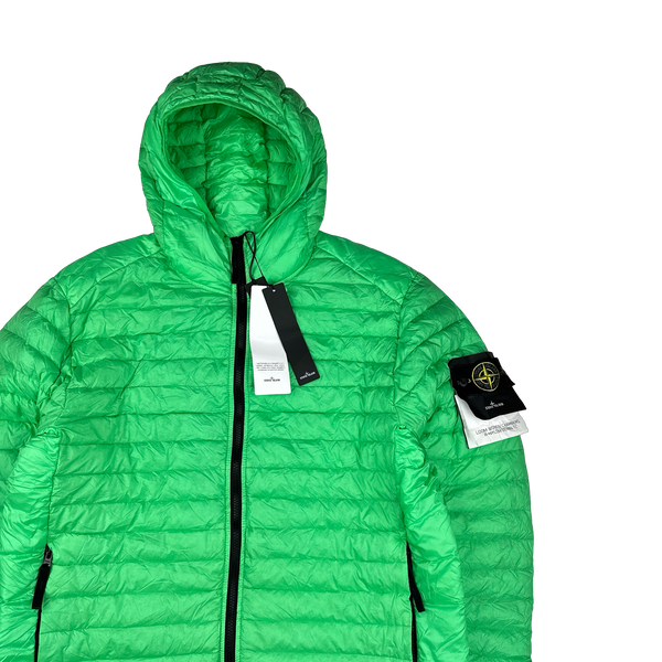Stone Island 2022 Green Loom Woven R Nylon Down TC Puffer - Large, XL
