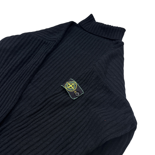 Stone Island Vintage Early 90's Pullover Wool Jumper - XXL