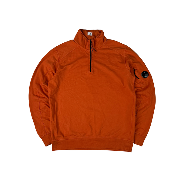 CP Company Orange Cotton Lens View Jumper - Large