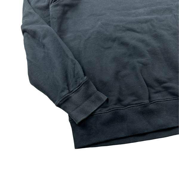 Stone Island 2021 Black Cotton Crewneck Sweatshirt - Medium