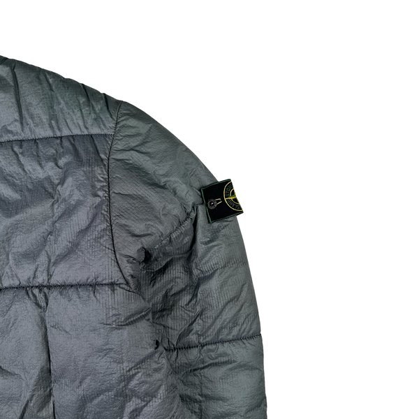 Stone Island 1995 Vintage Down Filled Blue Zipped Jacket - XL