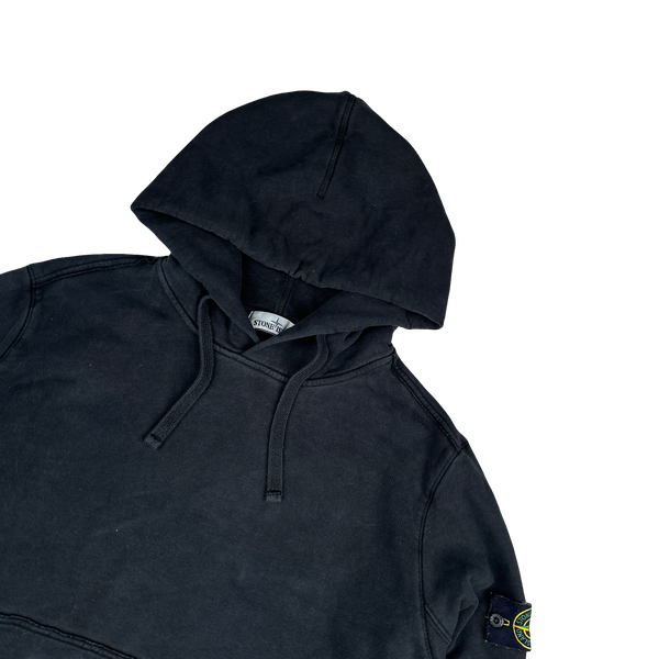 Stone Island 2019 Black Cotton Pullover Hoodie - XL