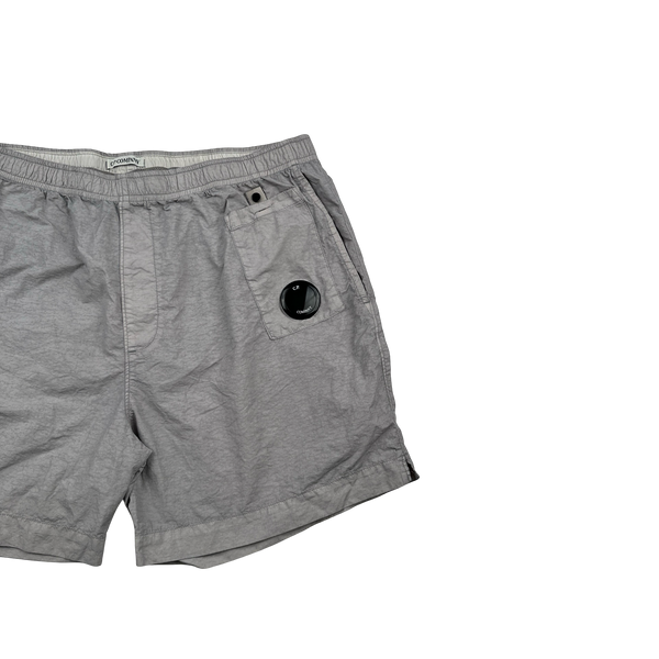 CP Company Grey Nylon Lens Viewer Swim Shorts - XL
