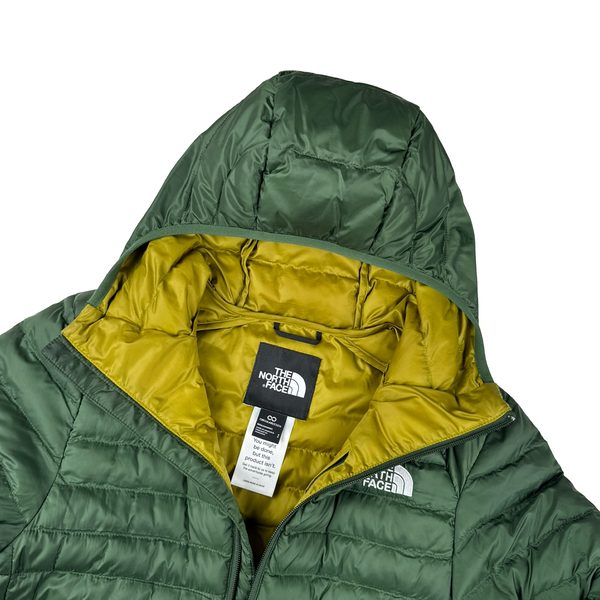 North Face Circular Design Green Down Filled Puffer Jacket - Small