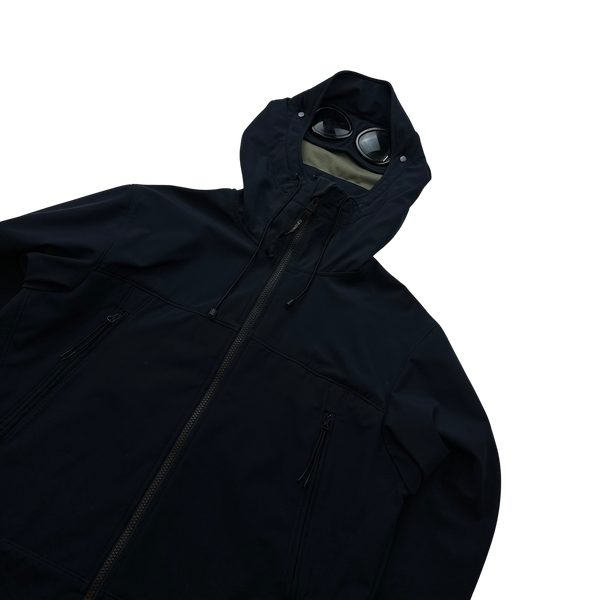 CP Company Navy Soft Shell Goggle Jacket - XL