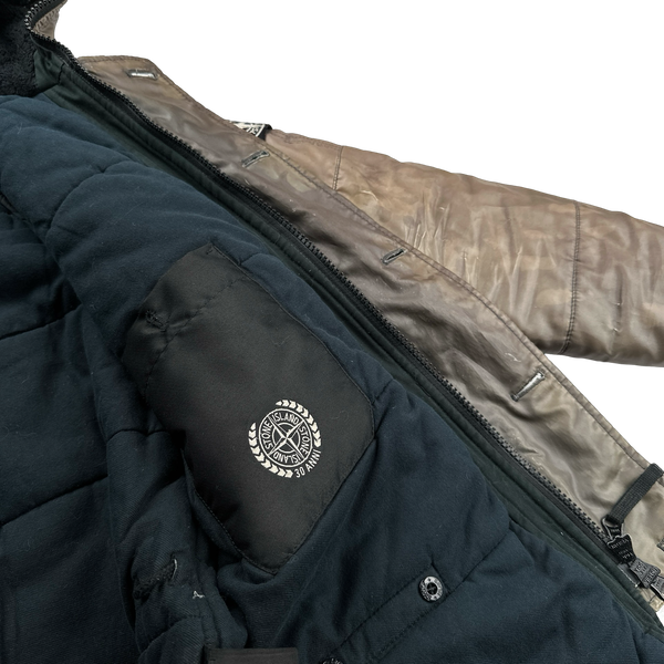 Stone Island 2012 Brown Thermo Reflective Hooded Parka