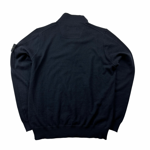 Stone Island 2010 Navy High Neck Pullover Jumper - Large