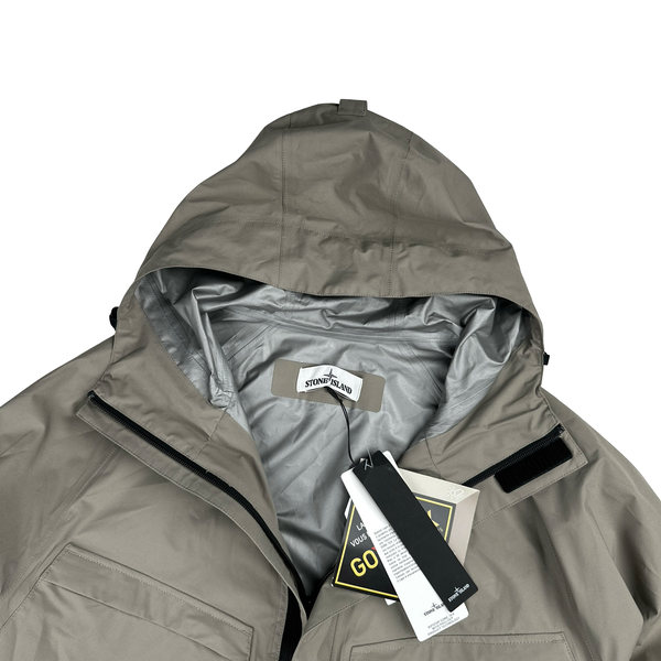 Stone Island 2020 Tan Center Badge Ripstop Goretex Paclite Two In One Trouser Jacket - Large