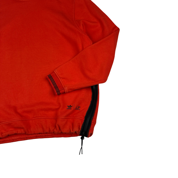 Adidas X CP Company Red Spellout Pull Over Hoodie - Medium
