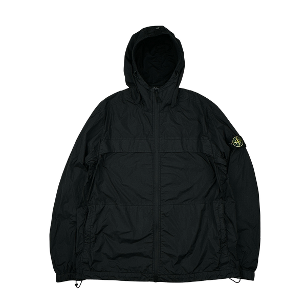 Stone Island 2024 Black Crinkle Reps R-NY Jacket - XL