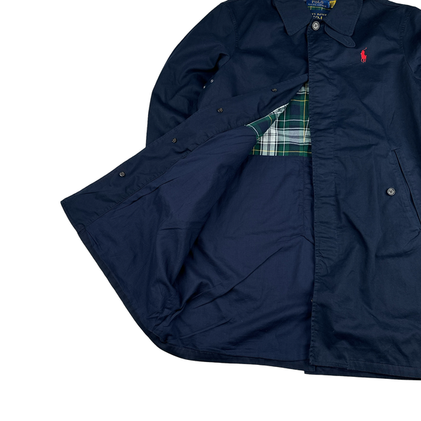 Ralph Lauren Navy Cotton City Walking Jacket - Large