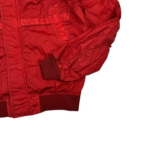 Stone Island 2014 Red Membrana TC Hooded Jacket - Medium