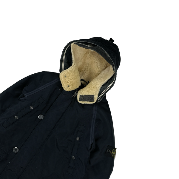 Stone Island 2010 Navy Oxford Nylon Parka Jacket - Medium
