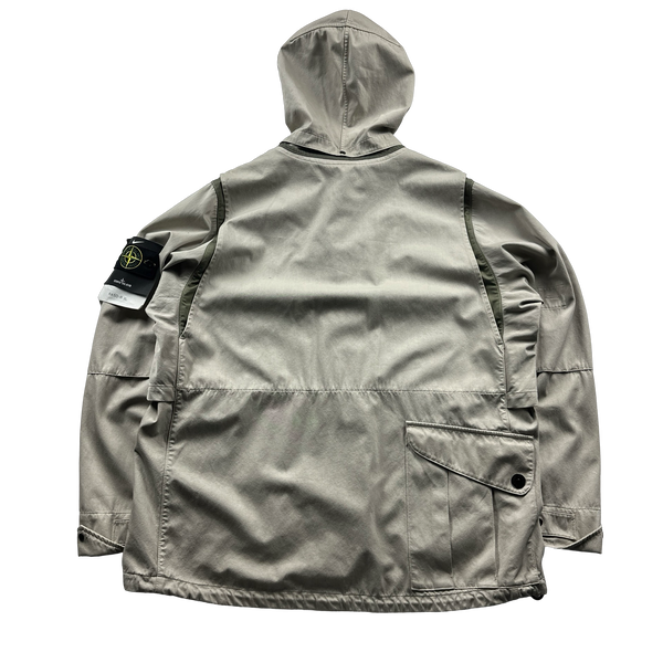 Stone Island x Nike Beige Raso R Nylon Windbreaker Jacket - XXL