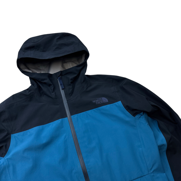 North Face Blue Colour Block Waterproof Futurelight Rain Jacket - Small