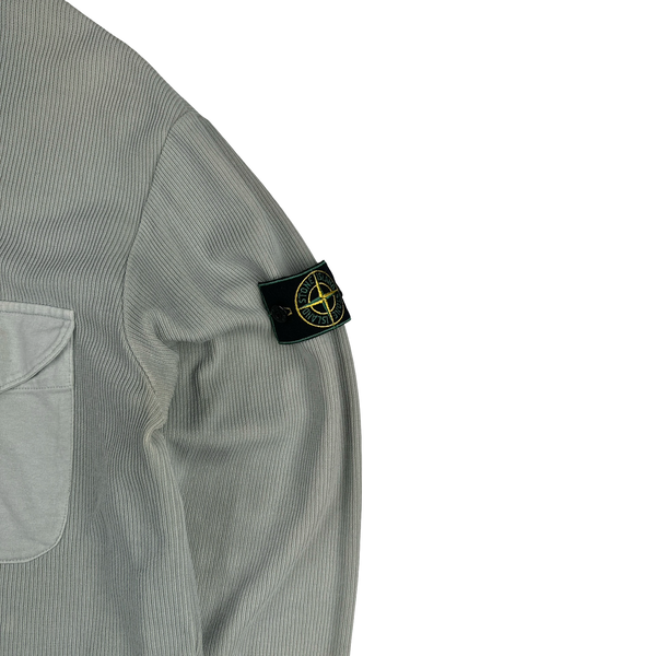 Stone Island SS2000 Vintage Ribbed Cotton Overshirt - Large