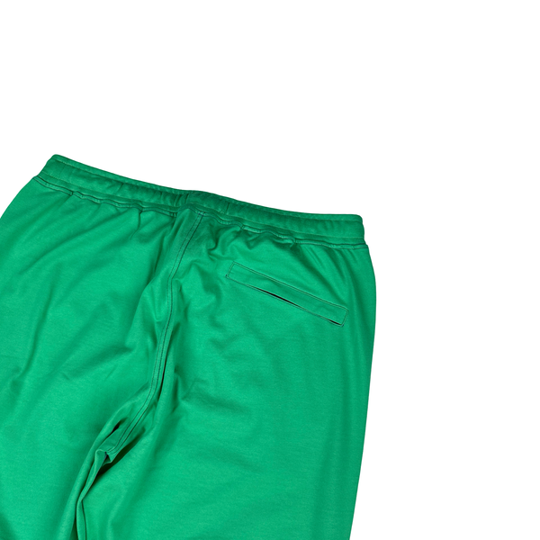 Stone Island 2021 Green Spellout Details Cotton Joggers - Large - XL