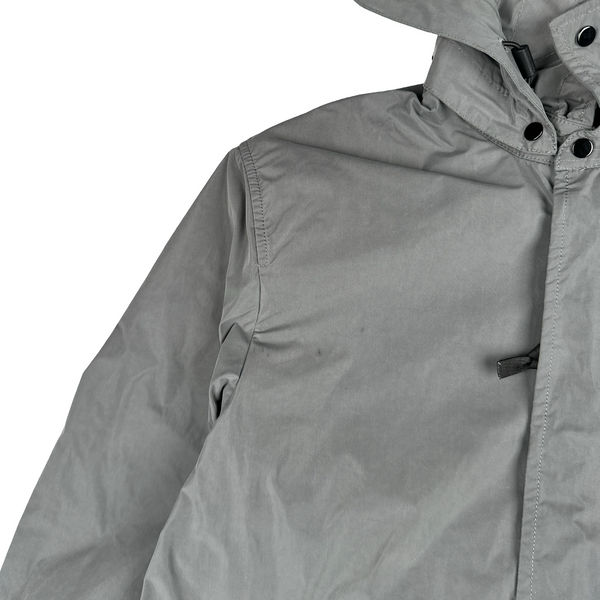 CP Company Grey Metropolis Long Zip up Jacket - Small