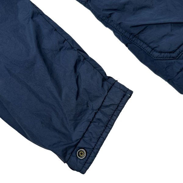 Stone Island Navy Garment Dyed Crinkle Reps Blazer - Small