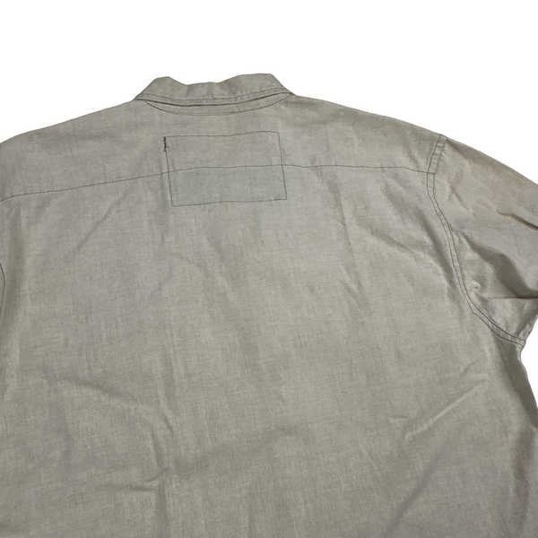 CP Company 90's Japan Exclusive Beige Multi pocket Linen Shirt - Small