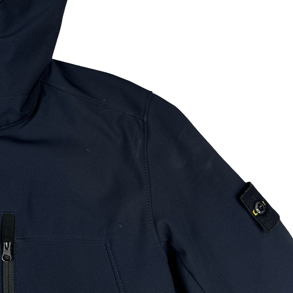 Stone Island 2018 Navy Soft Shell R Jacket - Medium