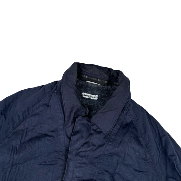 Stone Island 2003 Vintage Raso Gommato Dutch Rope Fleece Lined