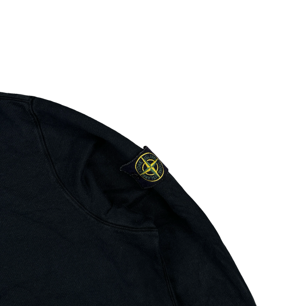 Stone Island 2014 Black Cotton Quarter Zip Jumper - 3XL