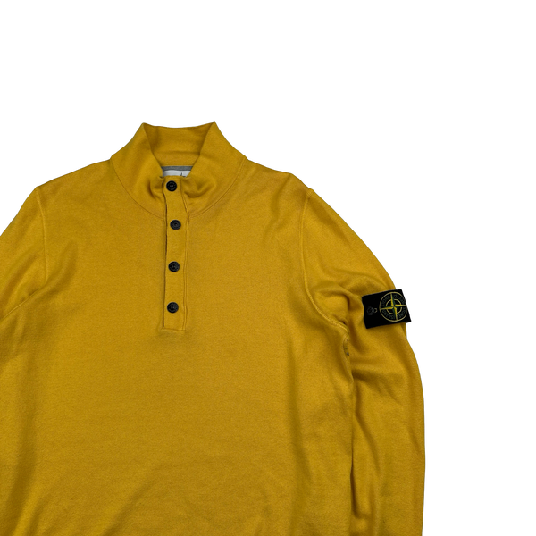 Stone Island 2018 Yellow Pullover High Neck Jumper - Medium