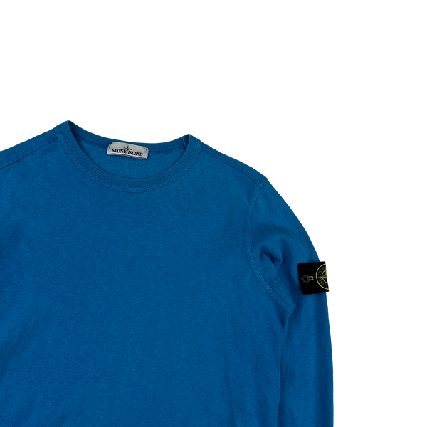 Stone Island 2018 Blue Cotton Crewneck Sweatshirt - Small