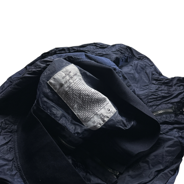 Stone Island 2018 Navy Nylon Metal Watro Hooded Jacket - Large