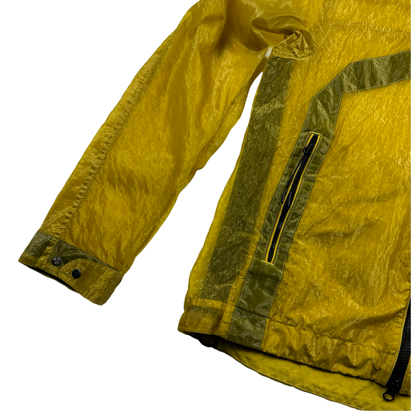 CP Company Yellow Garment Dyed Nylon Kan D Shell Jacket - Small