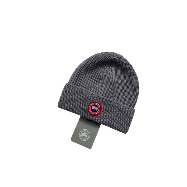 Canada Goose Merino Ribbed Wool Beanie Hat