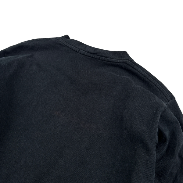 Stone Island 2015 Black Cotton Crewneck Jumper - Medium