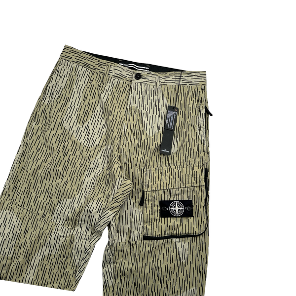 Stone Island 2021 Rain Camo Reflective Cargo Trousers - 32"
