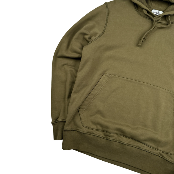 Stone Island 2021 Khaki Pullover Hoodie - Large