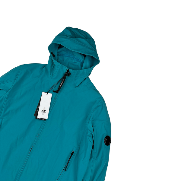 CP Company Light Blue Soft Shell Lens Viewer Jacket - Medium