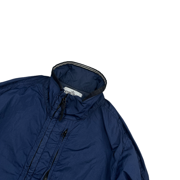 Stone Island 2019 Garment Dyed Crinkle Reps NY Cotton Lined Jacket - Small