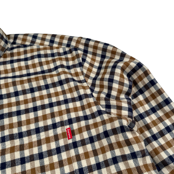 Aquascutum X Supreme Classic Checked Longsleeve Shirt - Large