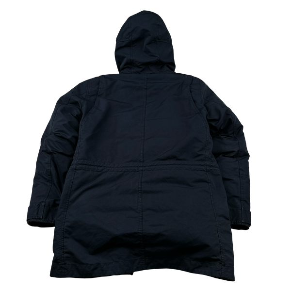 Stone Island 2017 Navy David TC Down Filled Parka Jacket - Small