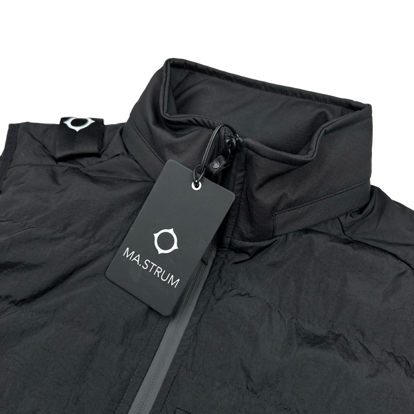 Ma Strum Black Mesh Lined Gilet - Small
