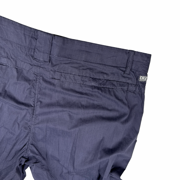 CP Company Navy Lightweight Side Zip Cargo Trousers - 36"