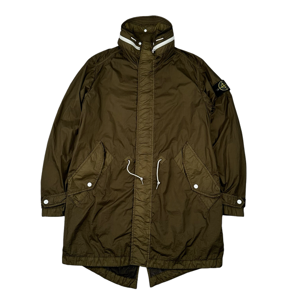 Stone Island 2013 Khaki Membrana TC Parka Jacket - Medium
