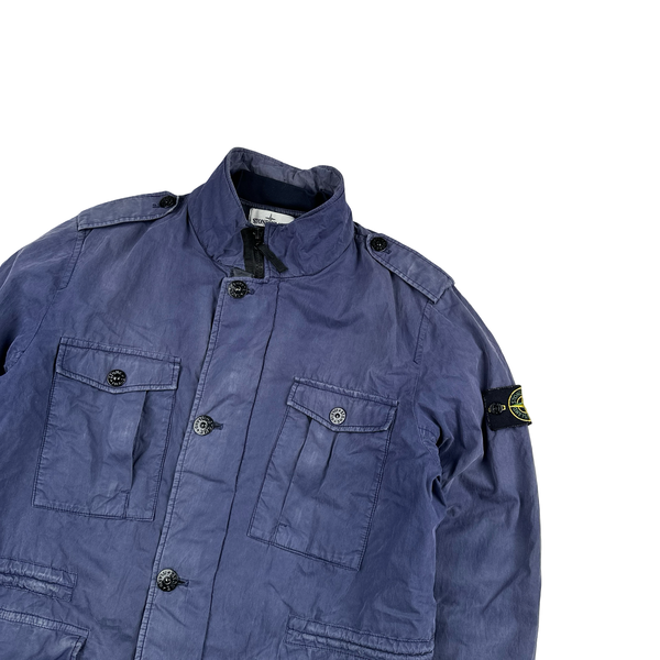 Stone Island 2014 Navy Tela 50 Fili Watro Field Jacket - Large