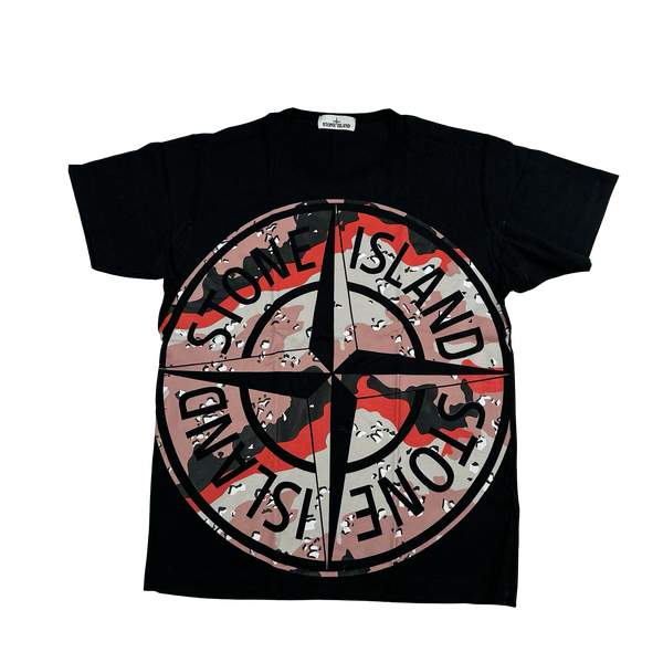 Stone Island 2020 Desert Camo Compass Cotton T Shirt - XL