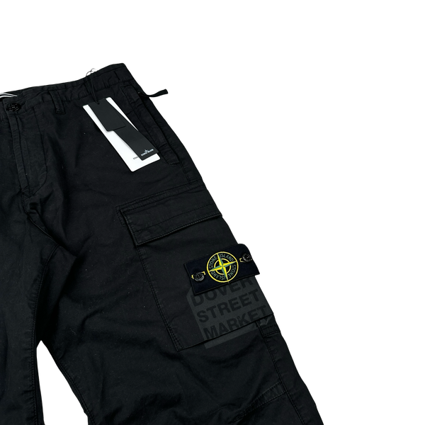 Stone Island X Dover Street Market 2023 Black Printed RE-T Cargo Trousers - 32"