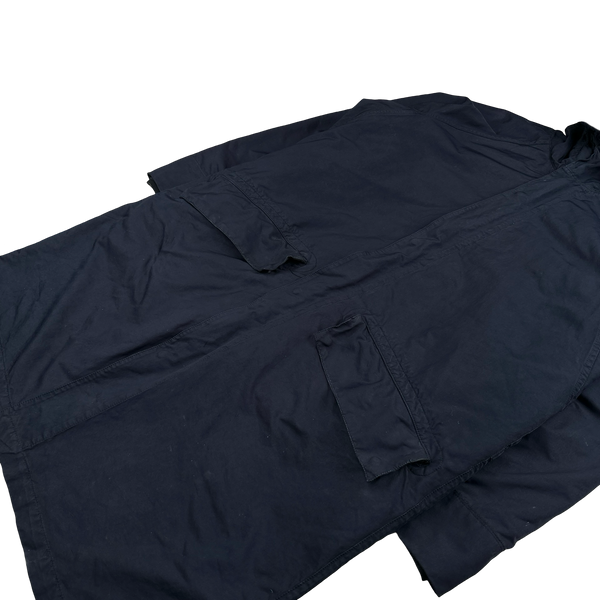 Stone Island 2005 Navy David TC Dutch Rope Long Jacket - XL
