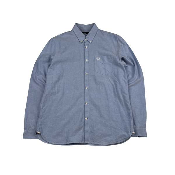Fred Perry Blue Buttoned Shirt - Large
