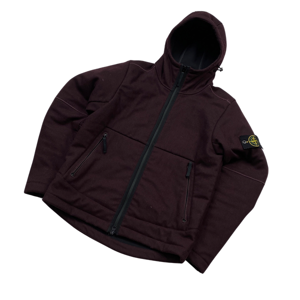 Stone Island Burgundy Panno R 4L Stretch Jacket - Small