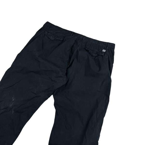 CP Company Navy Cotton Spellout Patch Trousers - 40"