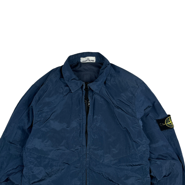 Stone Island 2016 Navy Nylon Metal Cotton Lined Overshirt - Medium